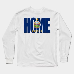 Kansas Home - State Flag Long Sleeve T-Shirt